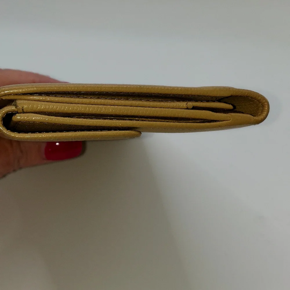 Chanel Caviar Leather Long Wallet Carmel, Beige.